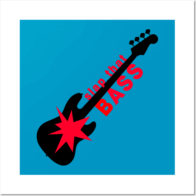 Slap that bass Wall Art by TinusCartoons